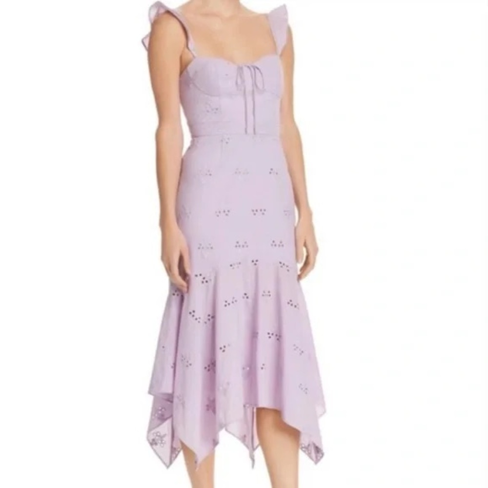 NWT Wayf Lavender Eyelet Dress
Size medium